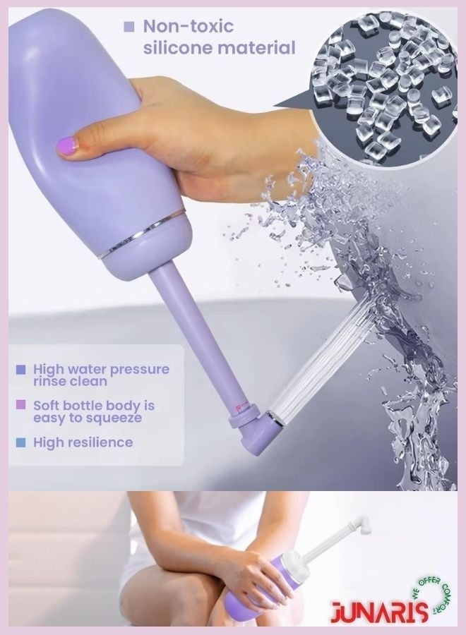 جوناريس زجاجة بيديه كبيرة محمولة للسفر | بخاخ شطاف محمول للسفر | بيديه مانع للتسرب للنظافة الشخصية للمرحاض والحمام | بيديه خفيف الوزن وسهل الحمل - Image 2